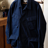 Labor Union Striped Cotton Four-Pocket Jungle Jacket