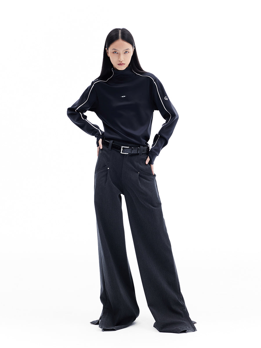 Wide-Leg Elegance Trousers