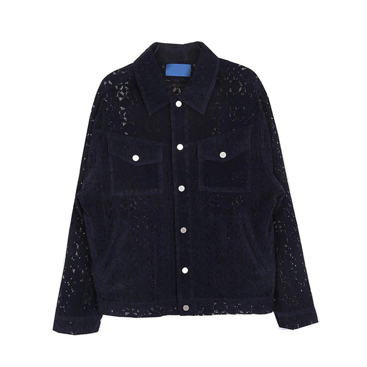 Lace Hollow Lapel Jacket