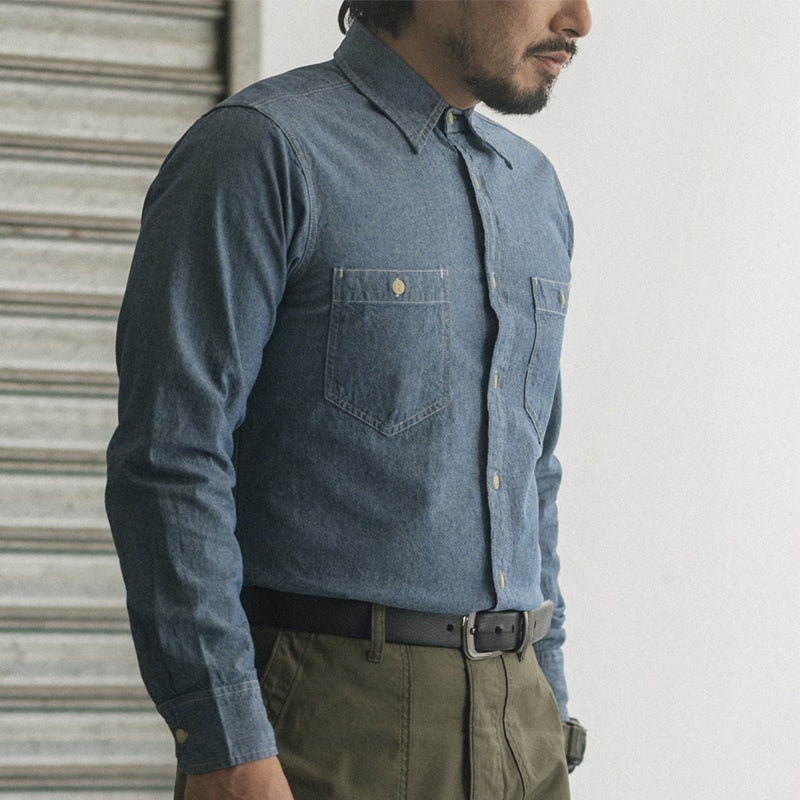 Chambray Long-Sleeve Shirt