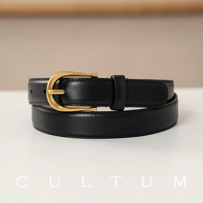 Leather Pin Buckle Belt