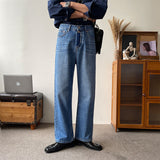 Men's Loose Fit High Waist Wide-Leg Jeans