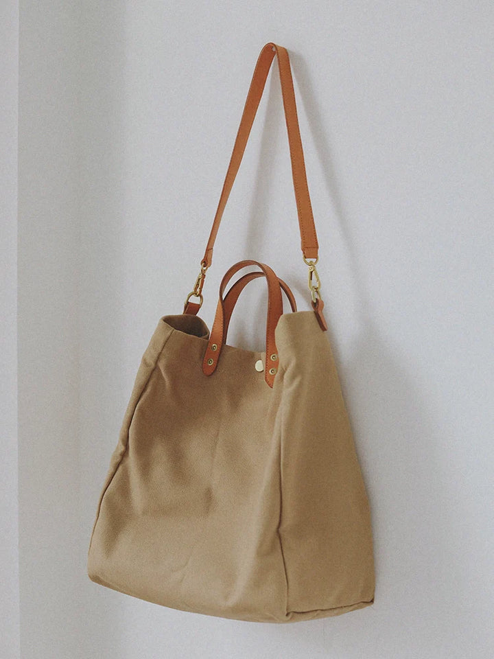 Canvas Leather Tote