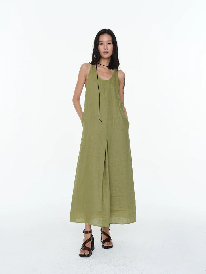 Linen Halter Dress