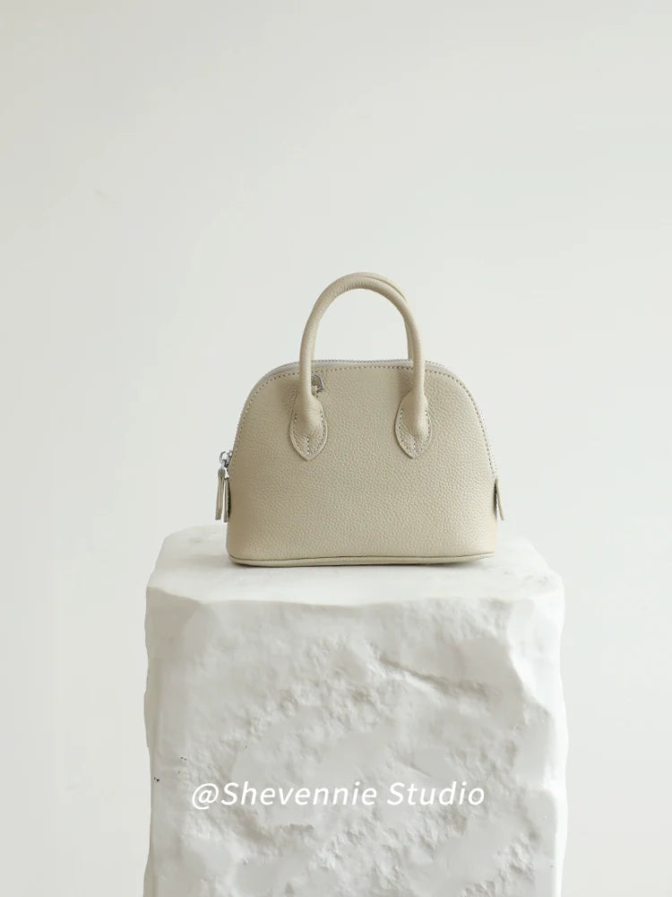 Shell Mini Leather Bag