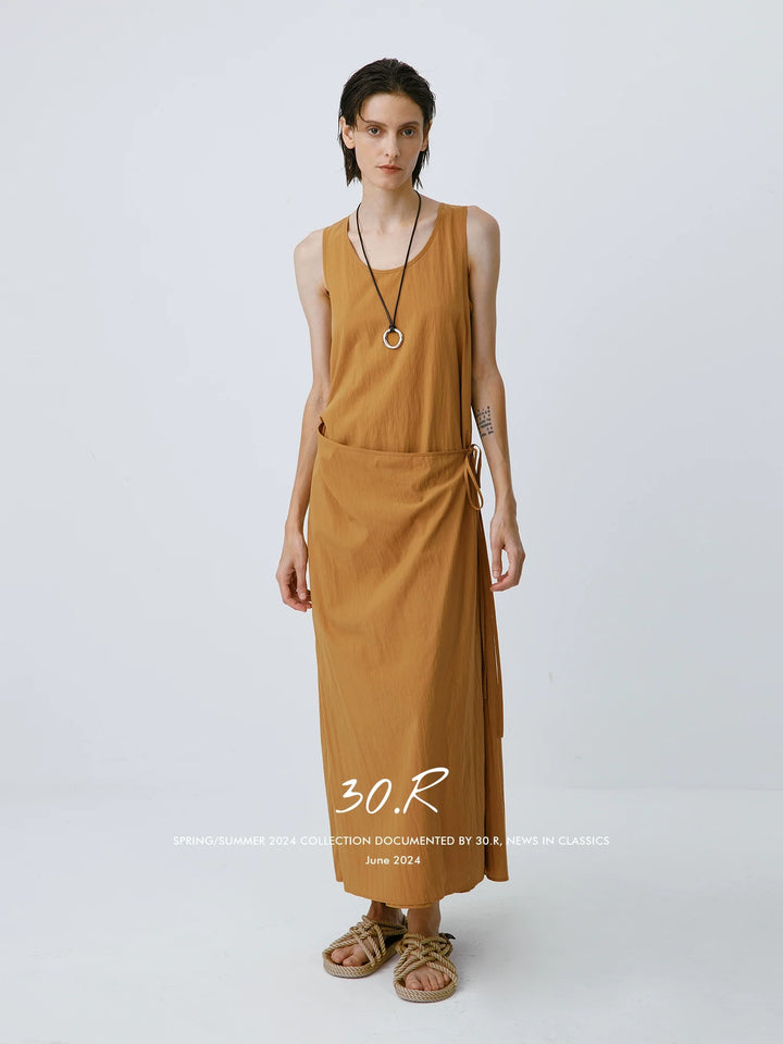 Tencel Nylon Midi Dress