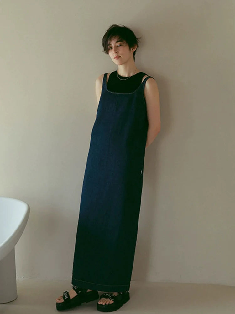 Etre Denim Maxi Dress