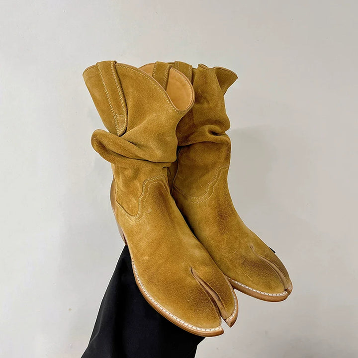 Sheepskin Split-Toe Boots