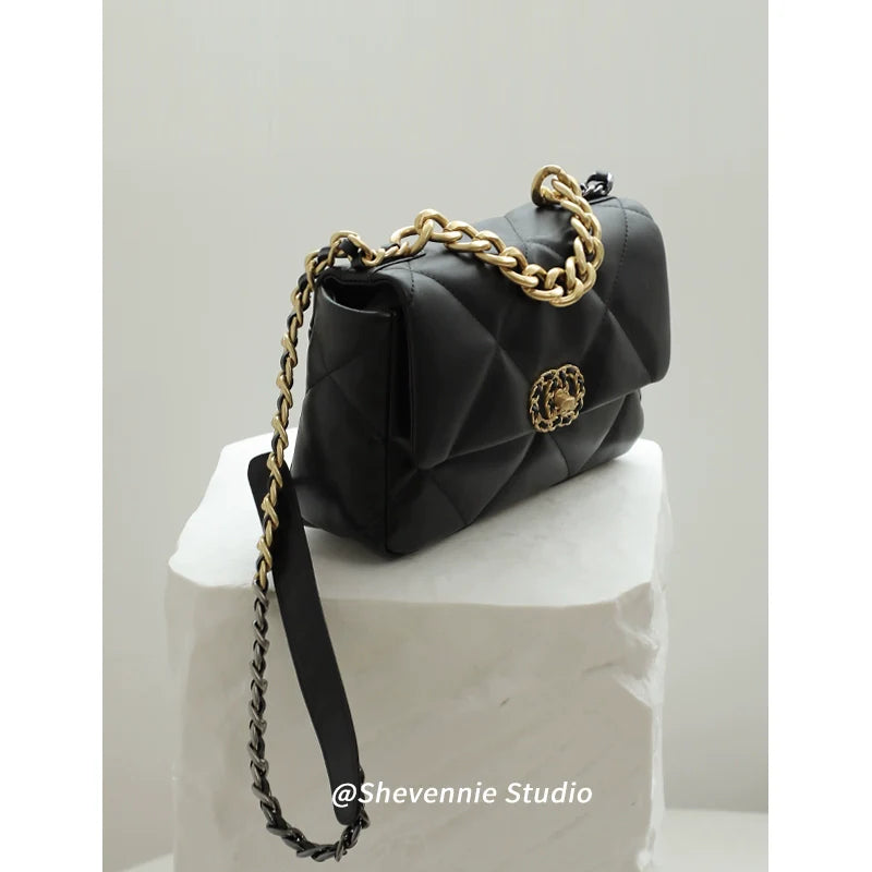 Shevennie Leather Chain Bag