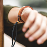 Japanese Retro Leather Bracelet by Madden Tooling