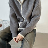 Lazy Chic Knitted Cardigan - Korean Style for Autumn & Winter Ease