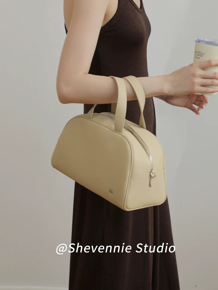 Cowhide Boston Tote