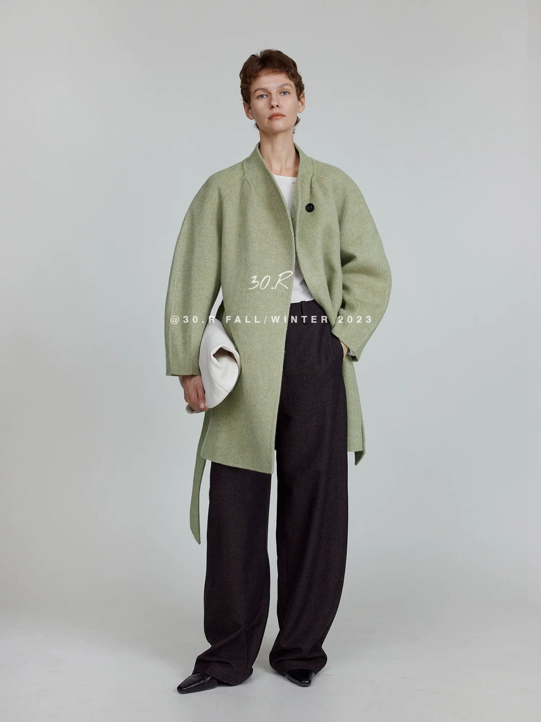 Silk Wool Long Coat