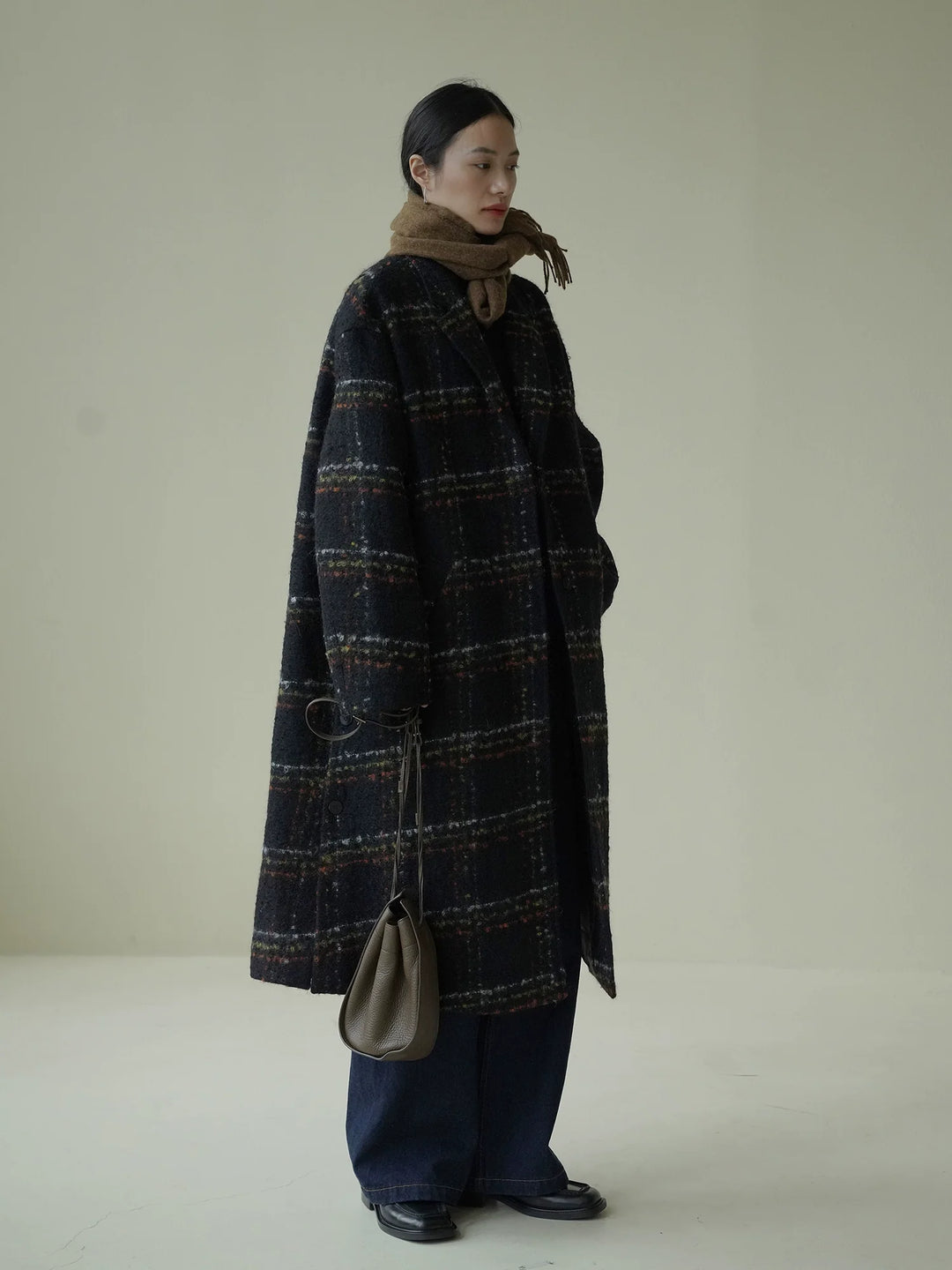 Mohair Check Coat