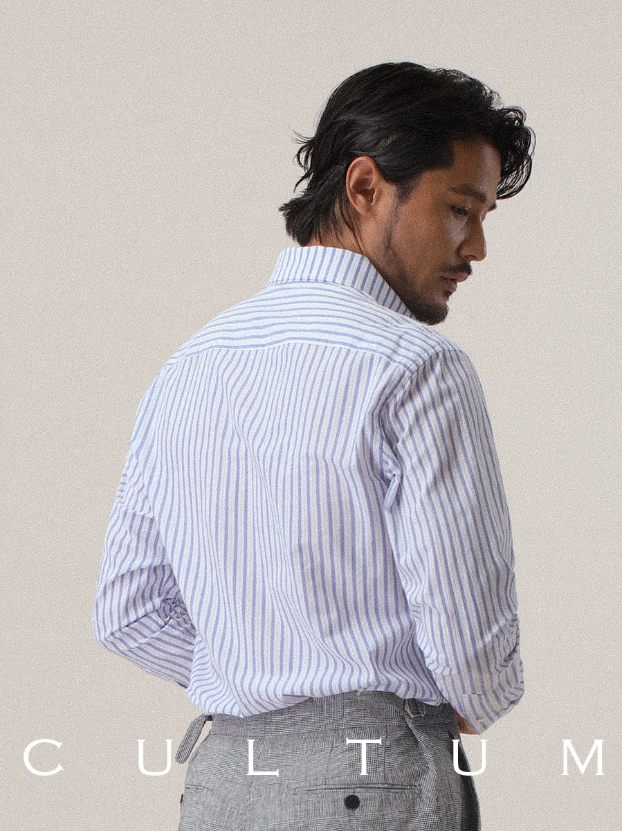 Cotton-Linen Blend Pocket Shirt