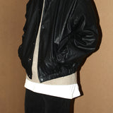Winter Retro Plus Velvet Casual Leather Jacket