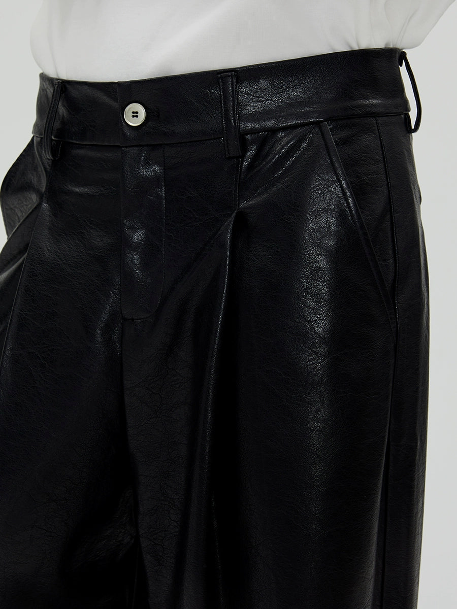 Vintage Biker Leather Pants