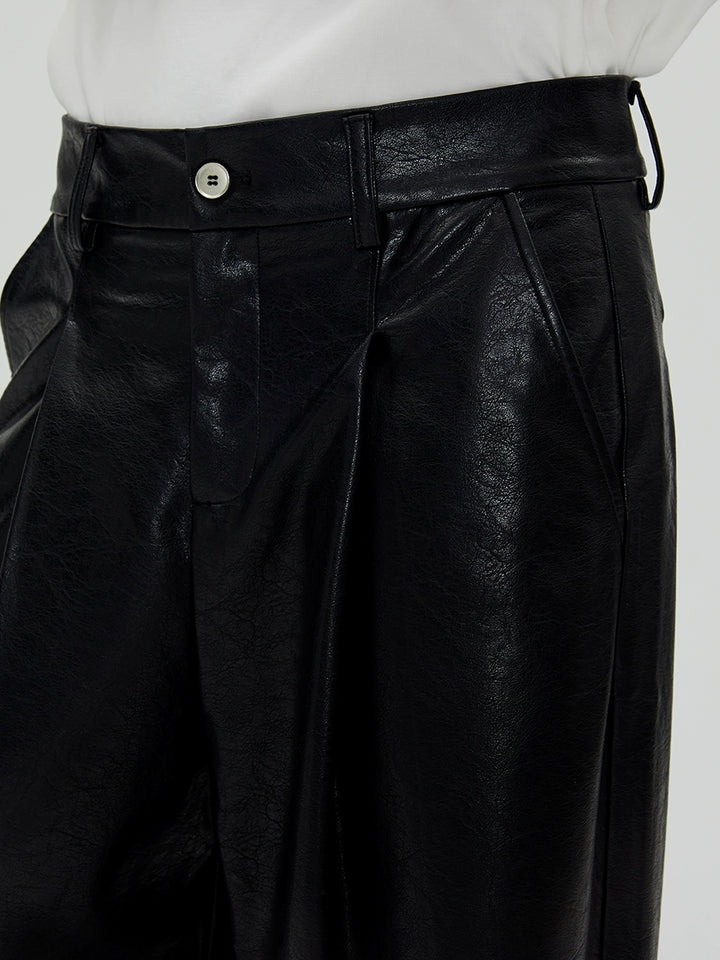 Vintage Biker Leather Pants