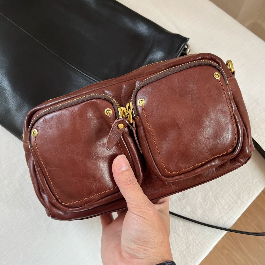 Retro Leather Chest Bag