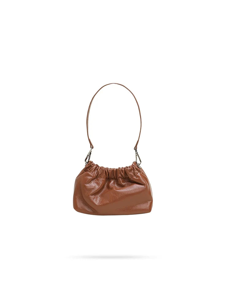 Waxed Leather Cloud Bag