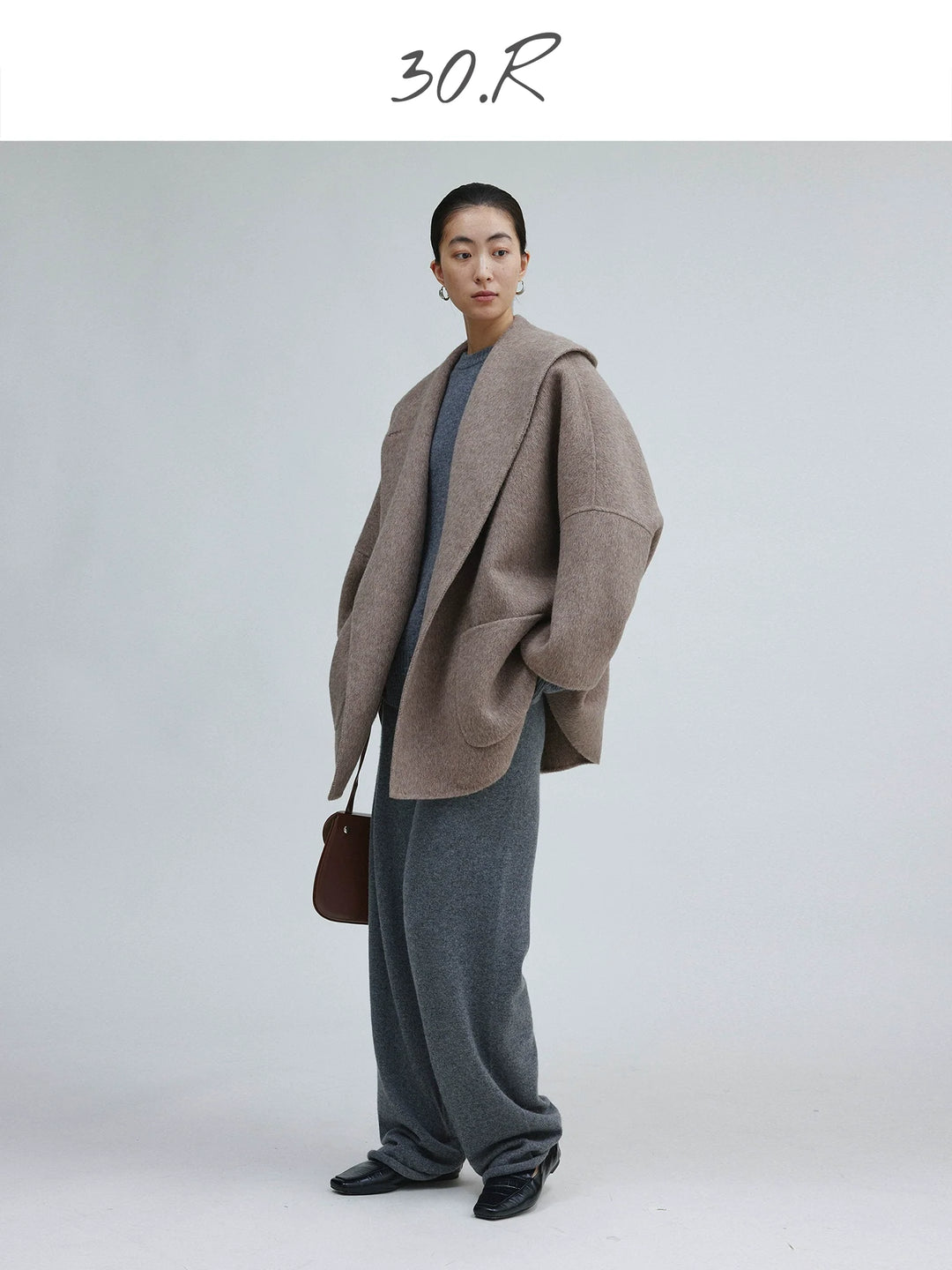 Mulberry Silk Wool Coat