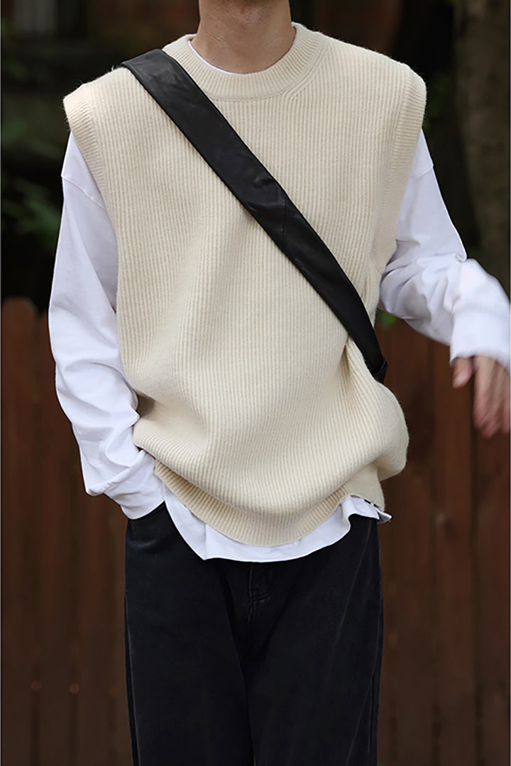 Thick Knitted Sweater Vest