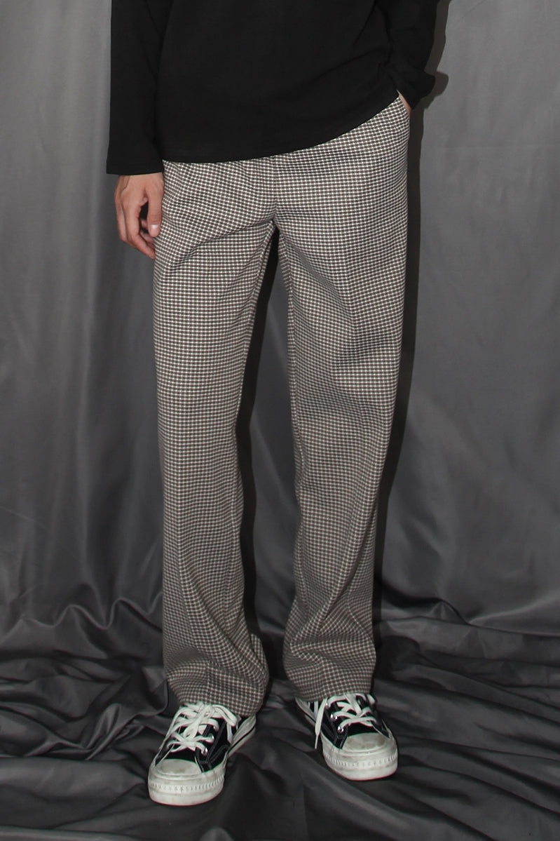 Plaid Woolen Trousers