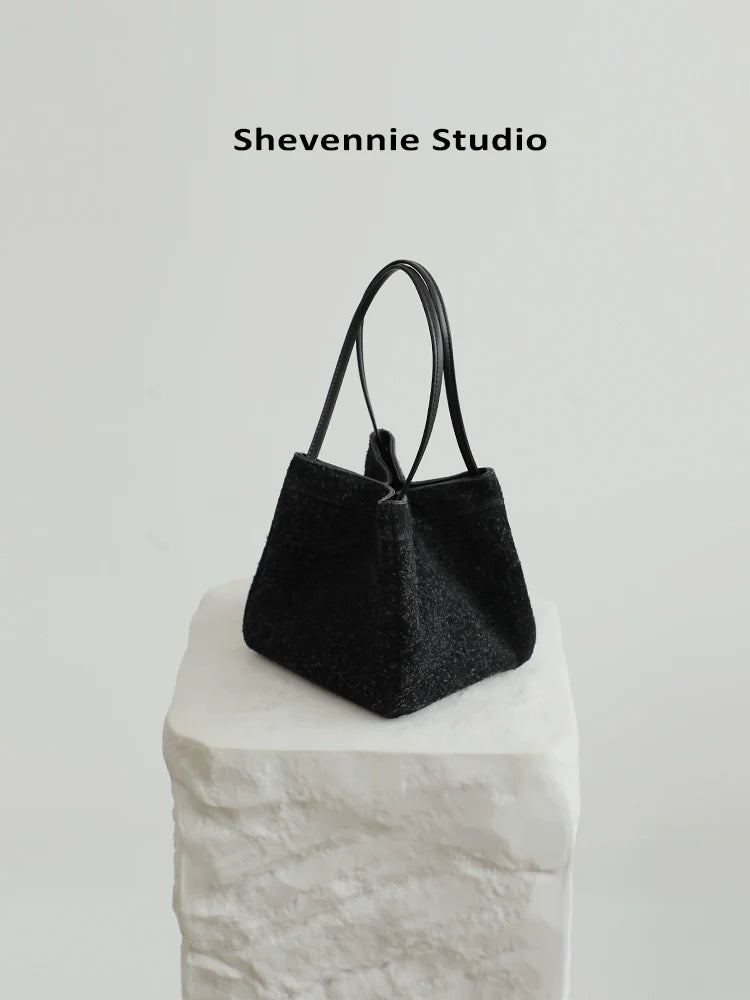 Leather Bucket Tote