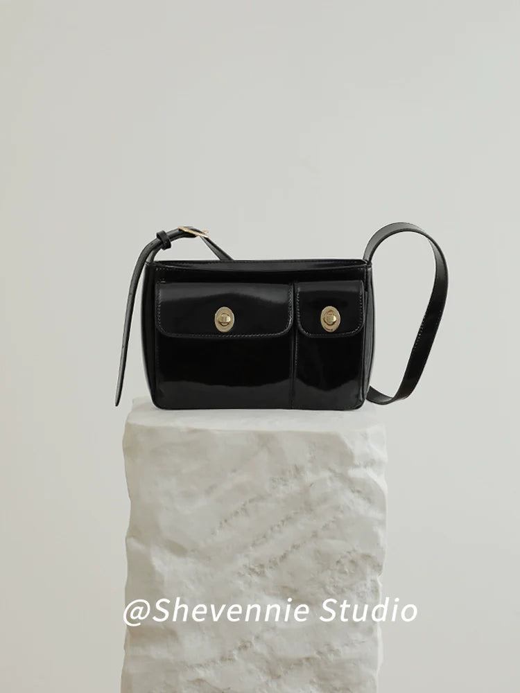 Leather Mini Square Shoulder Bag