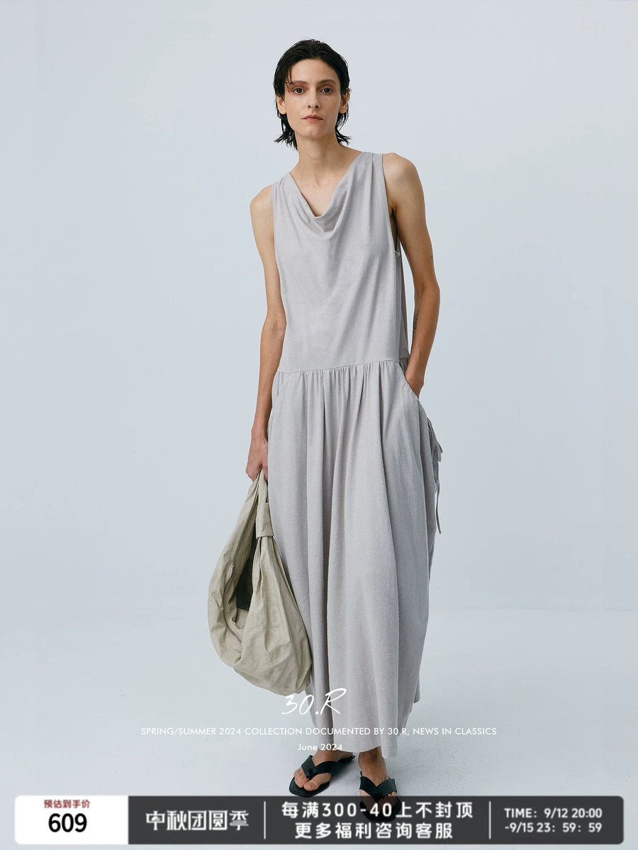 Cocoon Cotton Linen Dress