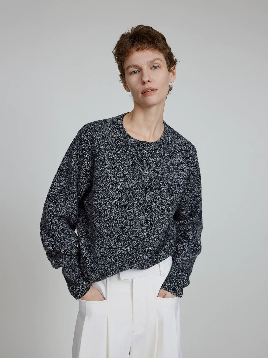 All-Wool Crew Neck Sweater