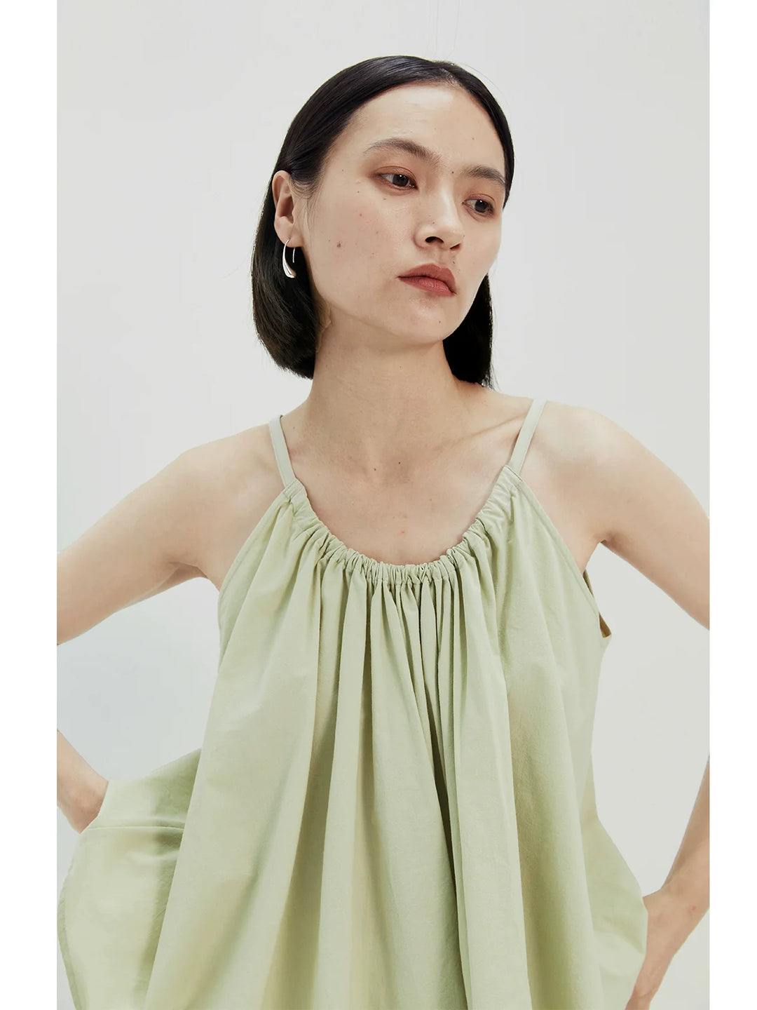 Natural Pleated Camisole