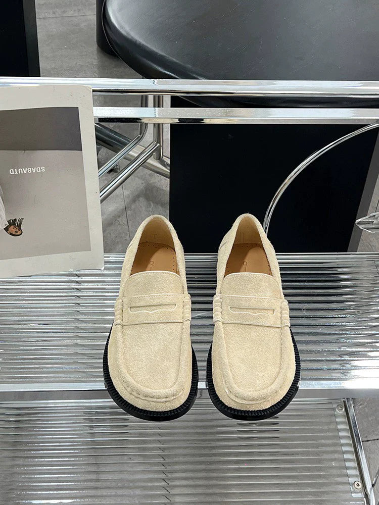 Sheepskin Suede Loafers