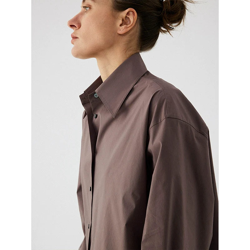 Sculpted Cotton Leather Shirt