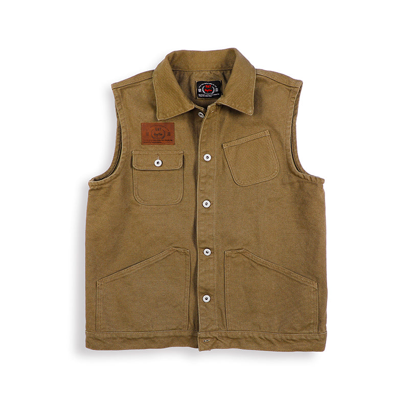 Multi-Pocket Canvas Vest