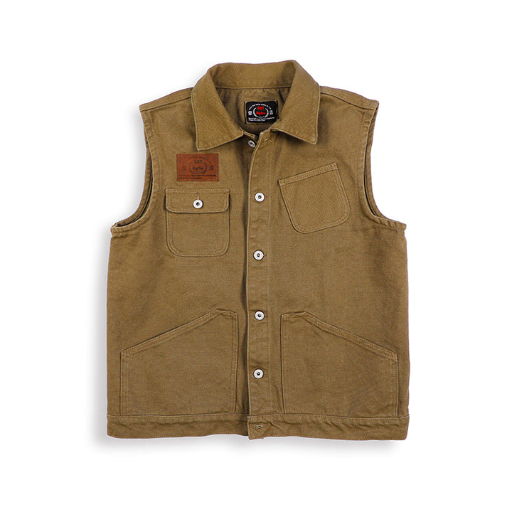 Multi-Pocket Canvas Vest