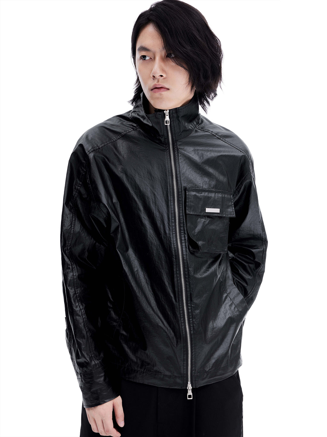 Coated Zipper Jacket