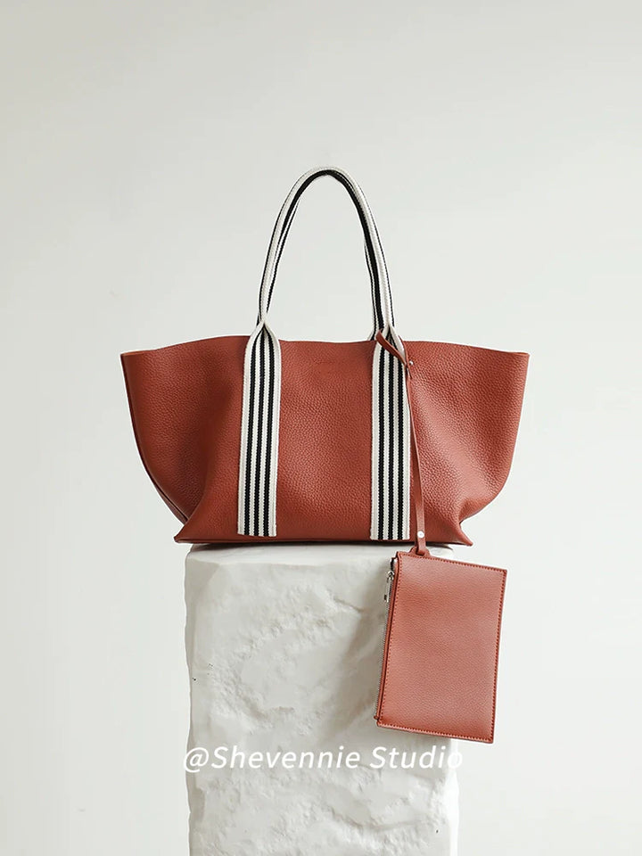 Lychee Leather Tote