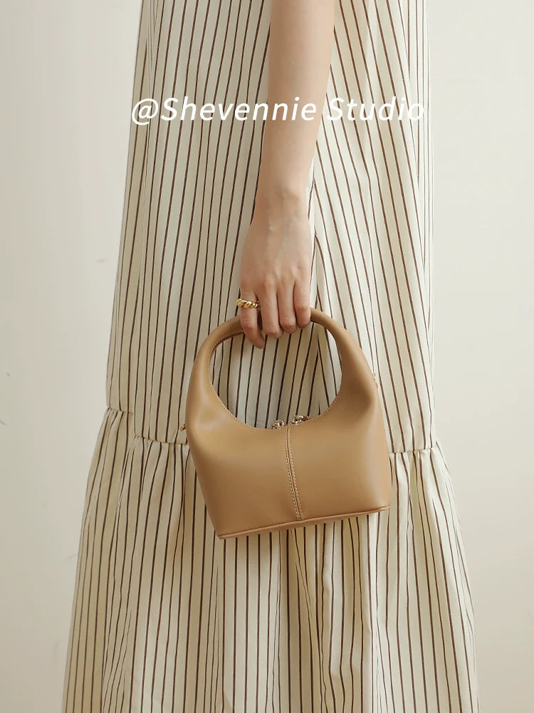 Shevennie Leather Pillow Bag