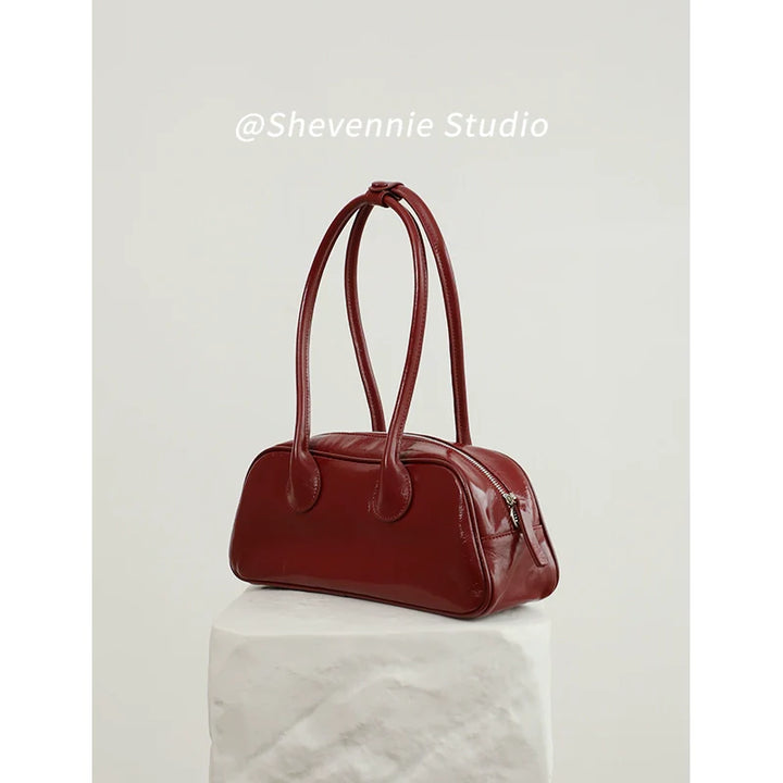 Shevennie Leather Baguette