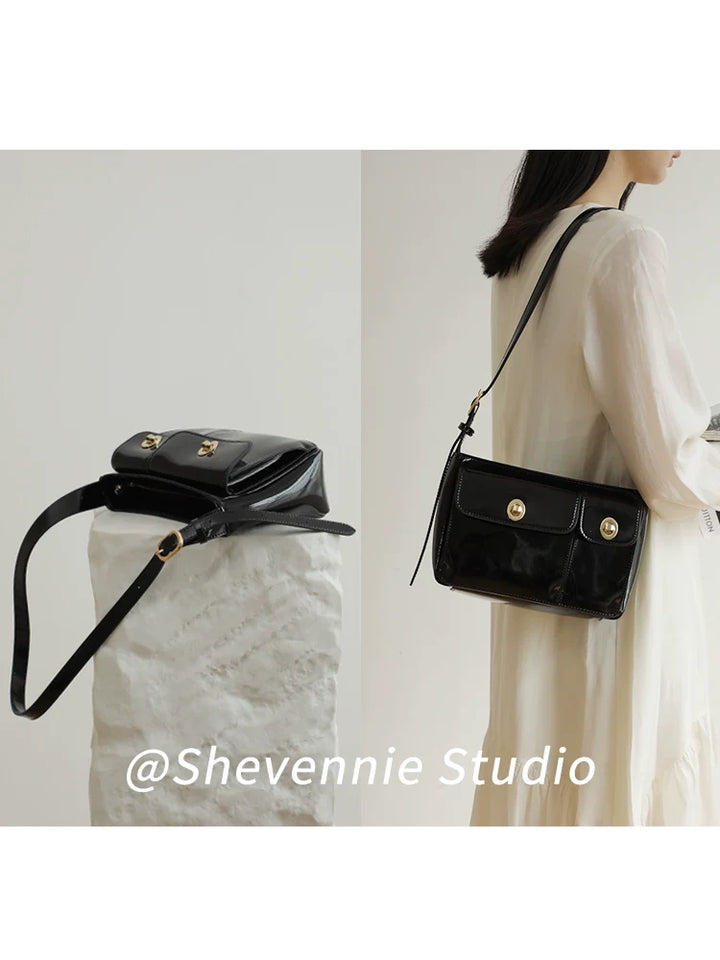 Leather Mini Square Shoulder Bag