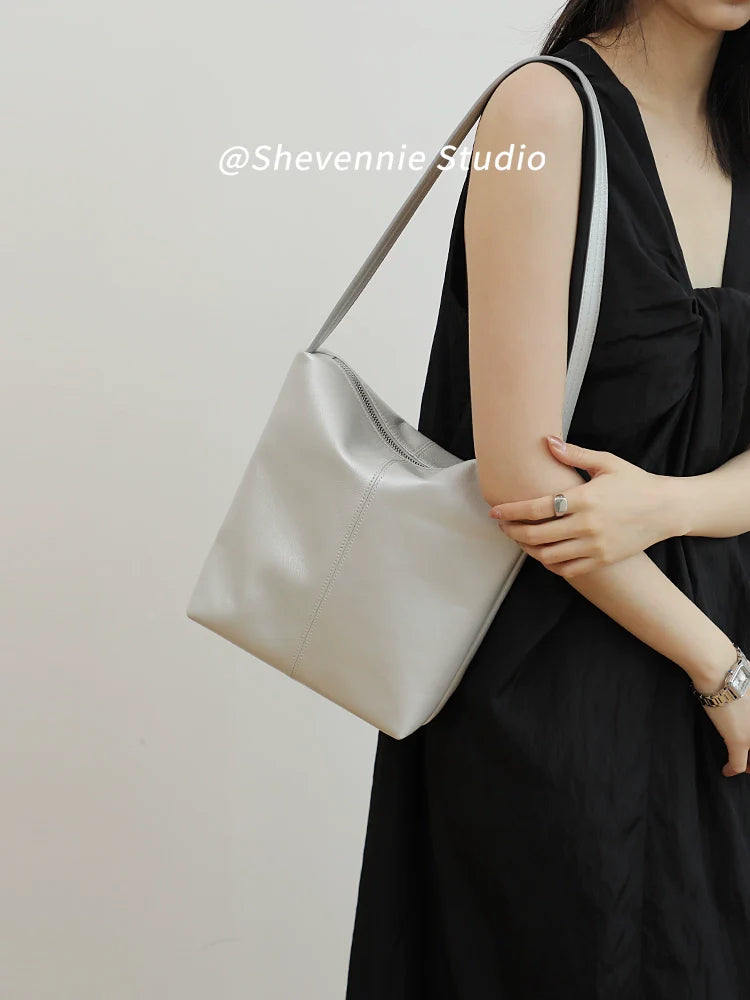 Waxed Leather Tote