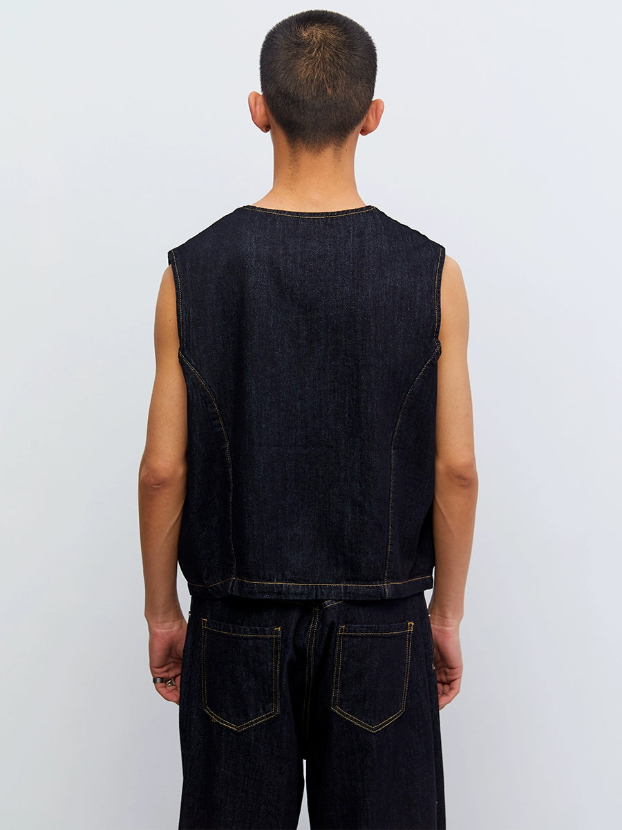 Oversized Vintage Denim Vest