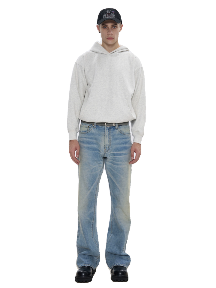 Distressed Bootcut Jeans