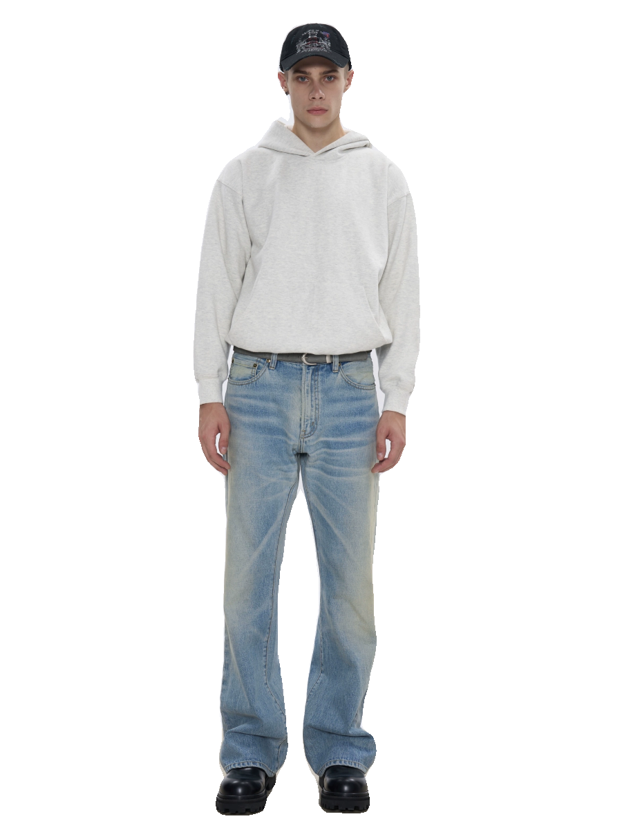 Faded Blue Bootcut Jeans