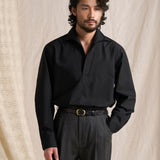 Men's Silky Cool Touch Ultrafine Modal Half-Placket One-Piece Collar Casual Shirt