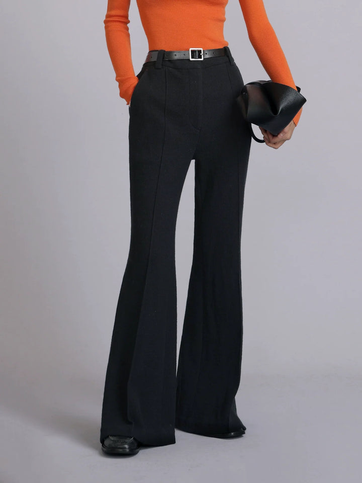 Merino Flare Slit Pants