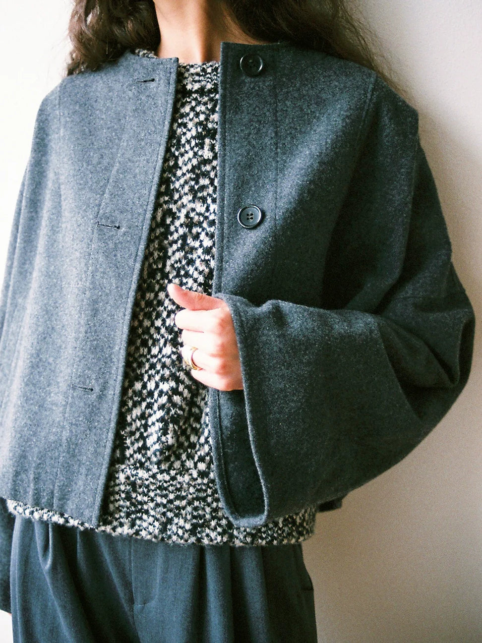 Woolen Crew Coat