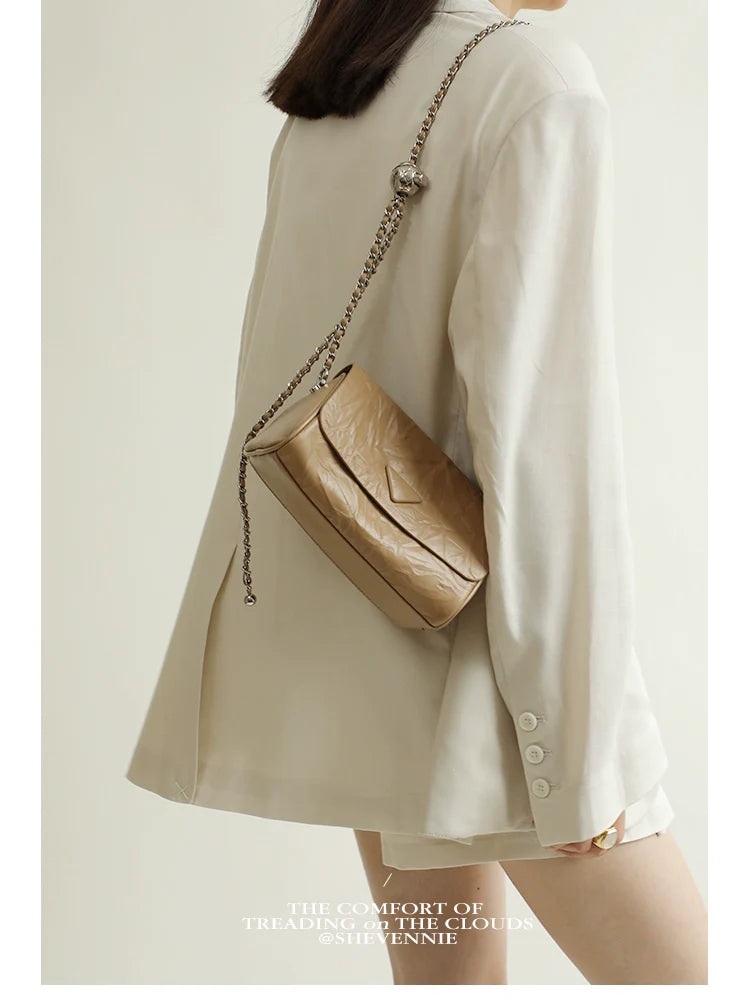 Eliza Leather Square Bag