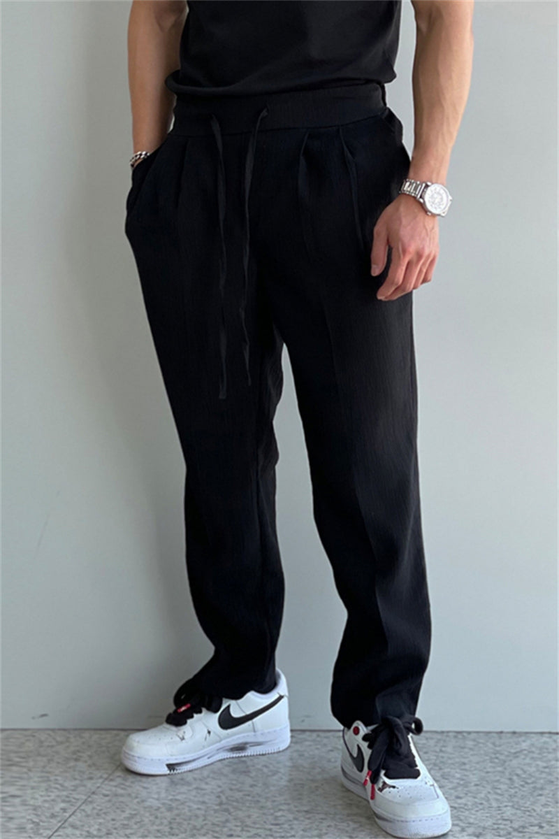 Wrinkled Texture Trousers